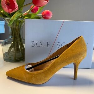 Sole society mustard heels